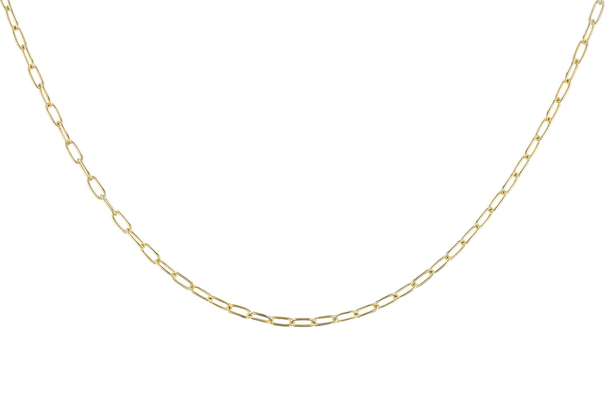 A283-72734: PAPERCLIP SM (16IN, 2.40MM, 14KT, LOBSTER CLASP)