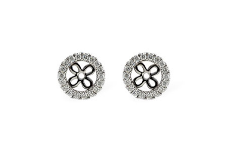 C196-49107: EARRING JACKETS .24 TW (FOR 0.75-1.00 CT TW STUDS)