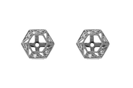 L009-26379: EARRING JACKETS .08 TW (FOR 0.50-1.00 CT TW STUDS)