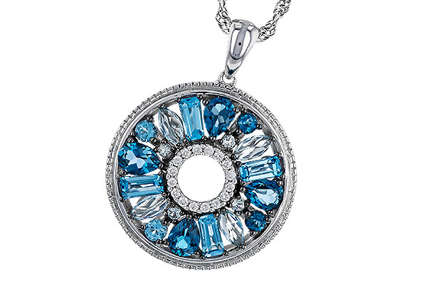 B283-76398: NECKLACE 1.67 BLUE TOPAZ 1.72 TGW