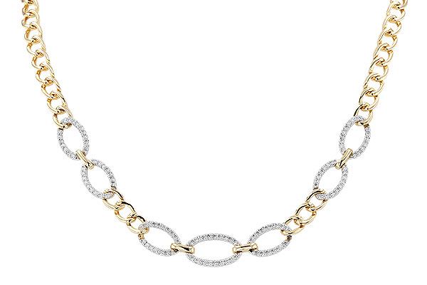 F282-83679: NECKLACE 1.12 TW (17")(INCLUDES BAR LINKS)