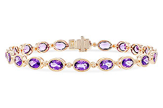 F282-83706: BRACELET 6.86 TW AMETHYST 6.90 TGW